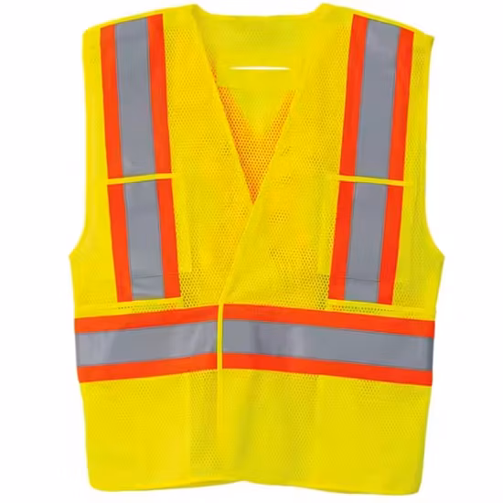 Gilet di sicurezza riflettente per costruzioni stradali ad alta visibilità all'ingrosso diretto in fabbrica Multi