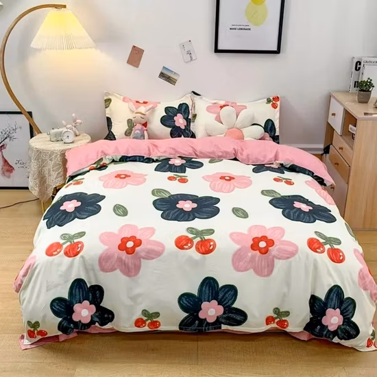 Set di lenzuola per hotel di lusso all'ingrosso all'ingrosso di fabbrica, appartamento, ospedale, cotone, letto matrimoniale, copripiumino, lenzuolo con angoli, set di biancheria da letto militare